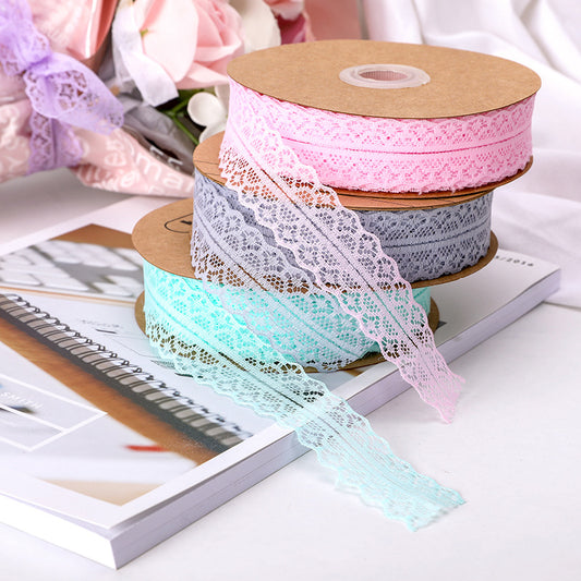 Spot Wholesale | Lace Gift Flower Clothing Packaging Ribbon 2.5CM