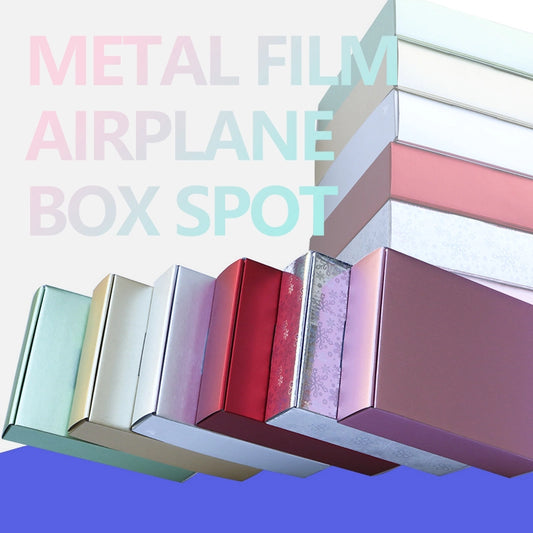 Spot Wholesale | Extra Hard Metal Film Colored Airplane Box, Packing Box